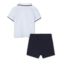Hugo Boss Baby - Boy Set Polo & Shorts Light Blue & Navy Image 2