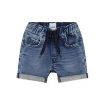 Hugo Boss Baby - Boy Whiskering Effect Denim Shorts, Double Stone Image 1
