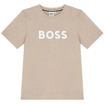 Hugo Boss Baby - Short Sleeves Tee-Shirt Boy Stone Image 1