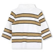 Hugo Boss Baby - Stripped Long Sleeve Polo, White Image 2