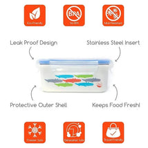 Innobaby - Keepin' Fresh Stainless Bento Snack or Lunch Box, 16 oz, Alligator Image 2