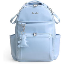 Itzy Ritzy - Boss Plus™ Large Diaper Bag Backpack - Teddy Blue Image 1