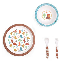 Itzy Ritzy - Itzy Bistro 4Pk Dining Set, Giddy Up! Image 1