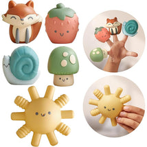 Itzy Ritzy Finger Puppet Bath Toy Set - Multicolor Image 1