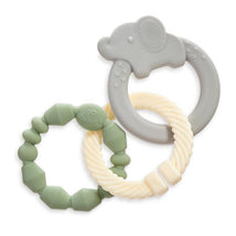 Itzy Ritzy - Linkable Teething Ring Set, Elephant Image 1