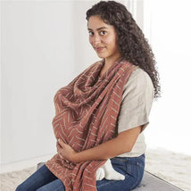 Itzy Ritzy Muslin Breastfeeding Boss Nursing Cover -Rust Image 1