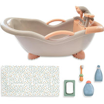 JC Toys Baby Doll Real Working Bath Set - Earth Tone Colors Image 1