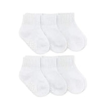 Jefferies Socks Non-Skid Seamless 3Pk White Gripper Baby Socks Image 2