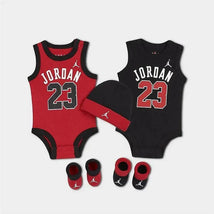 Jordan - 5Pk Baby Jersey Tank Bodysuit, Gym Red, 0/6M Image 1