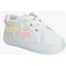 Josmo - Baby Girl Sneaker White With Glitter Stars Image 1