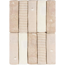 Just Born - 10Pk Knit Terry Washcloths Neutral Tan Image 1