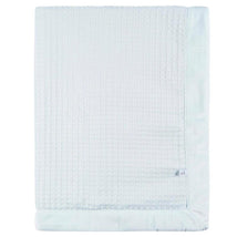 Just Born - 1Pk Blanket Baby Boy Blue Leaf Image 2