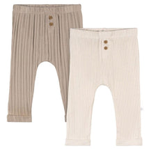 Just Born - 2Pk Baby Pant Neutral, Tan Image 1