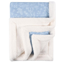 Just Born - Baby Boys Blue Jungle Plush Blanket Image 1