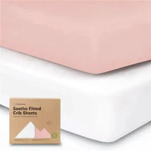 Keababies - 2-Pack Organic Cotton Fitted Crib Sheet, Rose Image 1