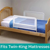 Kidco - Children's Toddler Mesh 39 Inches Long Bed Rail Guard, White Image 2