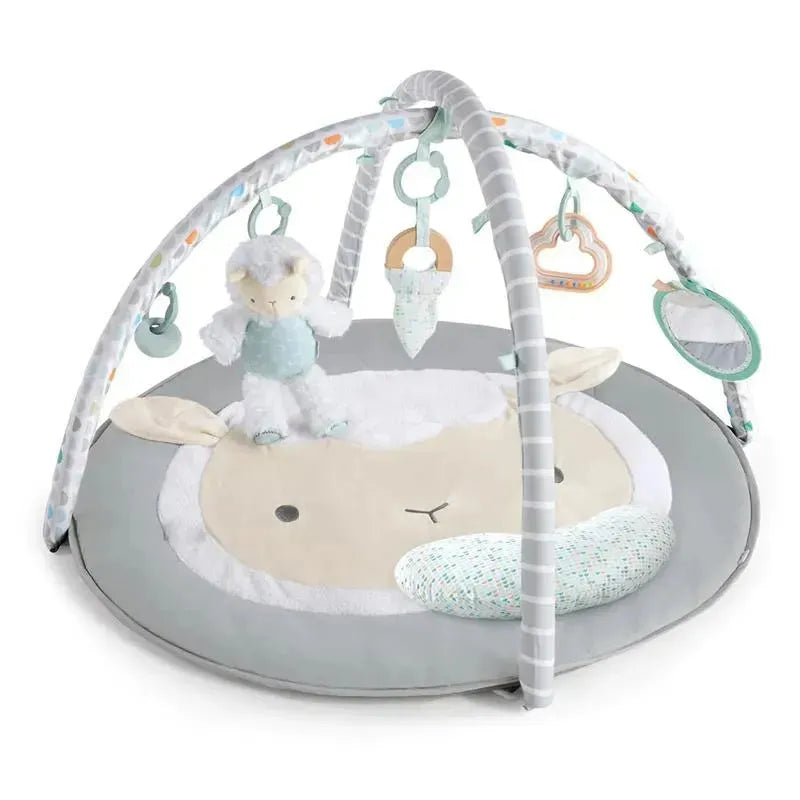 Ingenuity - Sheppy’s Spot Ultra Plush Baby Activity Gym & Tummy Time Mat Image 2