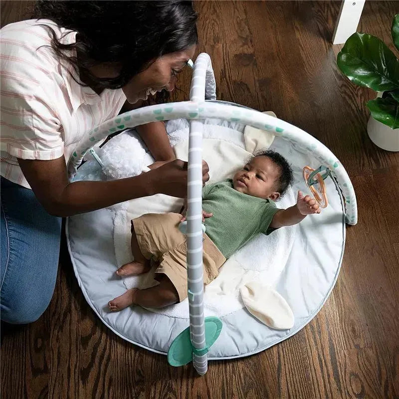 Ingenuity - Sheppy’s Spot Ultra Plush Baby Activity Gym & Tummy Time Mat Image 6