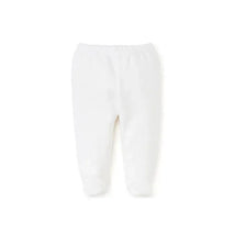 Kissy Kissy Pointelle Footed Pant, White Image 1