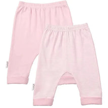 Kushies 2 Pack Cuffed Pant - Pink solid / stripe Image 1