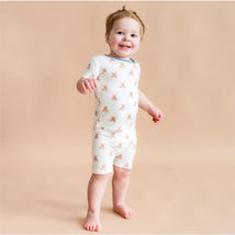 Kyte Baby Short Sleeve Pajamas In Teddy Bear Image 1