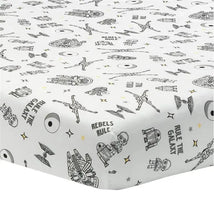 Lambs & Ivy - Baby Sheet, Stars Wars Millennium Falcon Rebels Rule Image 1