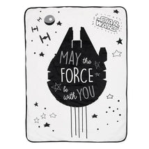Lambs & Ivy - Baby Sherpa Blanket, Stars Wars Millennium Falcon Image 1