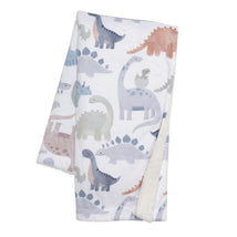 Lambs & Ivy - Dino-Might Ultra-Soft Fleece Watercolor Dinosaur Baby Blanket Image 1