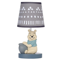 Lambs & Ivy - Disney Baby Forever Pooh Gray Lamp with Shade & Bulb Image 1