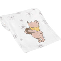 Lambs & Ivy Ivory Winnie The Pooh Baby Blanket Image 1