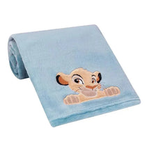 Lambs & Ivy - Lion King Adventure Baby Blanket, Blue Image 2