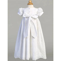 Lito - Embroidered Cotton Eyelet Gown, White Image 2