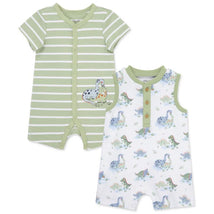 Little Me - 2Pk Baby Boy Dinos Rompers Image 1