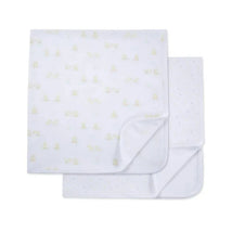 Little Me - 2Pk Baby Ducks Receiving Blankets Image 2