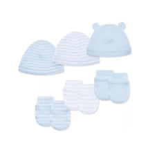 Little Me - 6Pk Baby Snuggly Hat and Mitten Set Image 1