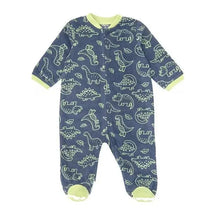 Little Me - Baby Boys Long Sleeve Dinosaur Fleece Footed Image 1
