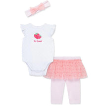 Little Me - Baby Girl Strawberry Check Set Infant,Tunic W/Leggings Image 1