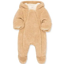 Little Me - Fuzzy Bear Pram, Tan Image 1