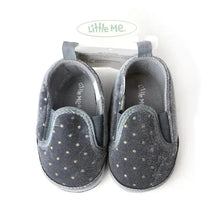 Little Me - Slip Ons Navy W/ Gold Dots Image 2