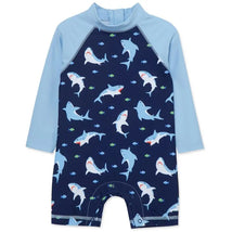 Little Me - Shark Long Sleeve Rashguard Suit Image 1