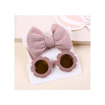 Little Trendy - Baby Sunglasses And Headband Set, Pink Image 1