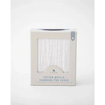 Little Unicorn Cotton Muslin Changing Pad Cover - White Image 2