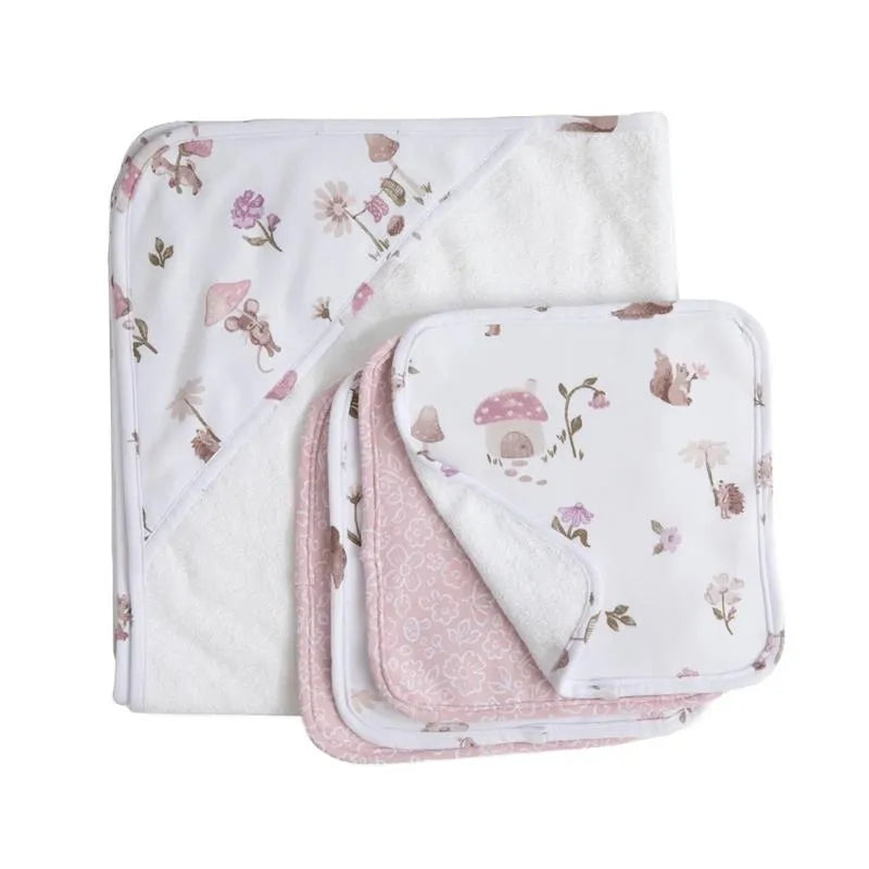 Living Textiles - 5Pc Bath Gift Set,- Mushroom House Image 1