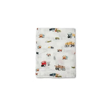 Loulou Lollipop - Muslin Swaddle, Happy Trucks Image 1