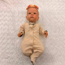 Macrobaby Baby Reborn -White Vinyl, Painted Hair, Open Green Eyes - (Riley) Image 1