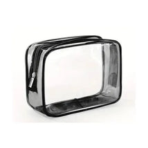 Macrobaby - Clear Zipper Pencil Storage Bag, Black Image 1