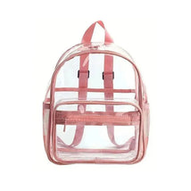 Macrobaby - Mini Waterproof Transparent School Backpack, Pink Image 1