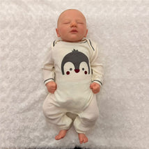 Macrobaby Reborn Baby Dolls - Vinyl White Baby Jackson, Painted Hair Image 1
