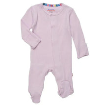 Magnetic Me - Lilac Snow Waffle Organic Cotton Magnetic Footie Image 1