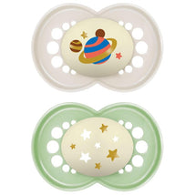 Mam - 2Pk Original Night Pacifiers Unisex, 6/16M Image 1